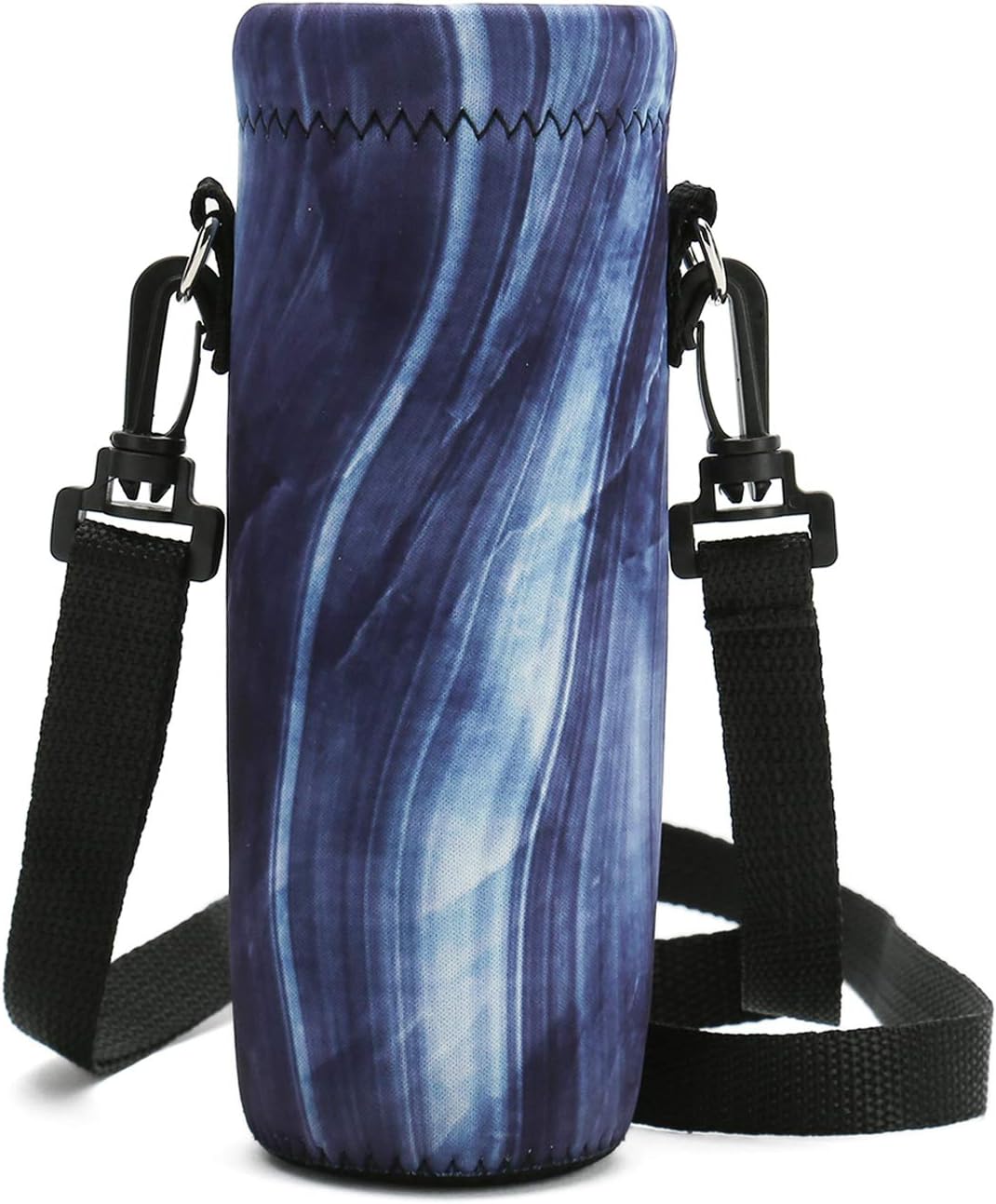 RICHEN Neoprene Water Bottle Carrier Bag with Adjustable Shoulder Strap,Insulated Water Bottle Cover for Stainless Steel/Glass/Plastic Bottles