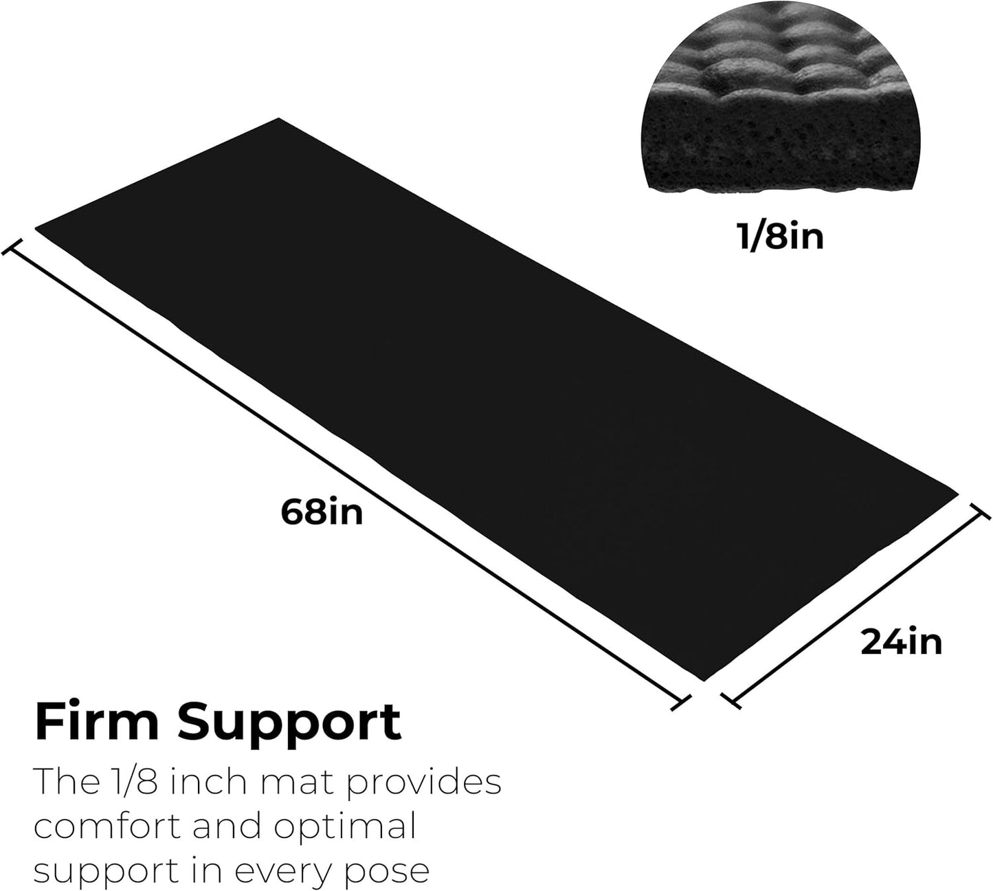 Hello Fit 10-Pack Yoga Mat, 68" x 24" Non Slip Exercise Mat, 4mm Thick Gym Mat for Fitness and Stretching, Bulk Non Toxic Yoga Mats for Schools and Studios