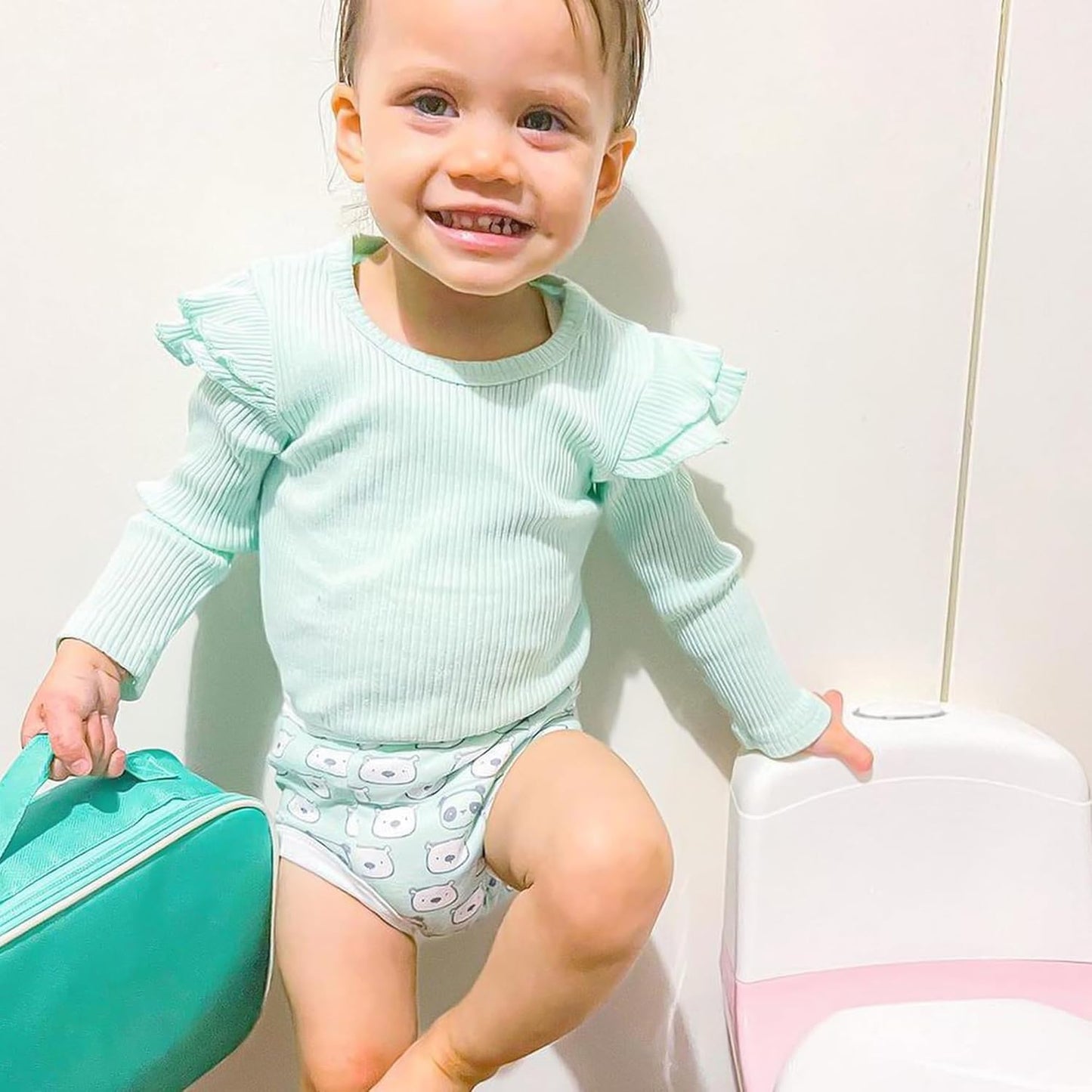 BIG ELEPHANT Potty Training Underwear - 10 Pack, 100% Cotton Absorbent Unisex Toddler Pee Pants for Boys Girls