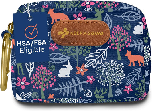 KeepGoing Small Travel First Aid Kit Kids – 60 Pc. Mini First Aid Kit for Purse, Diaper Bag, & Backpack with Latex-Free Bandages – 4 Oz., & 4.5 x 3.5 x 2 in, TSA-Approved