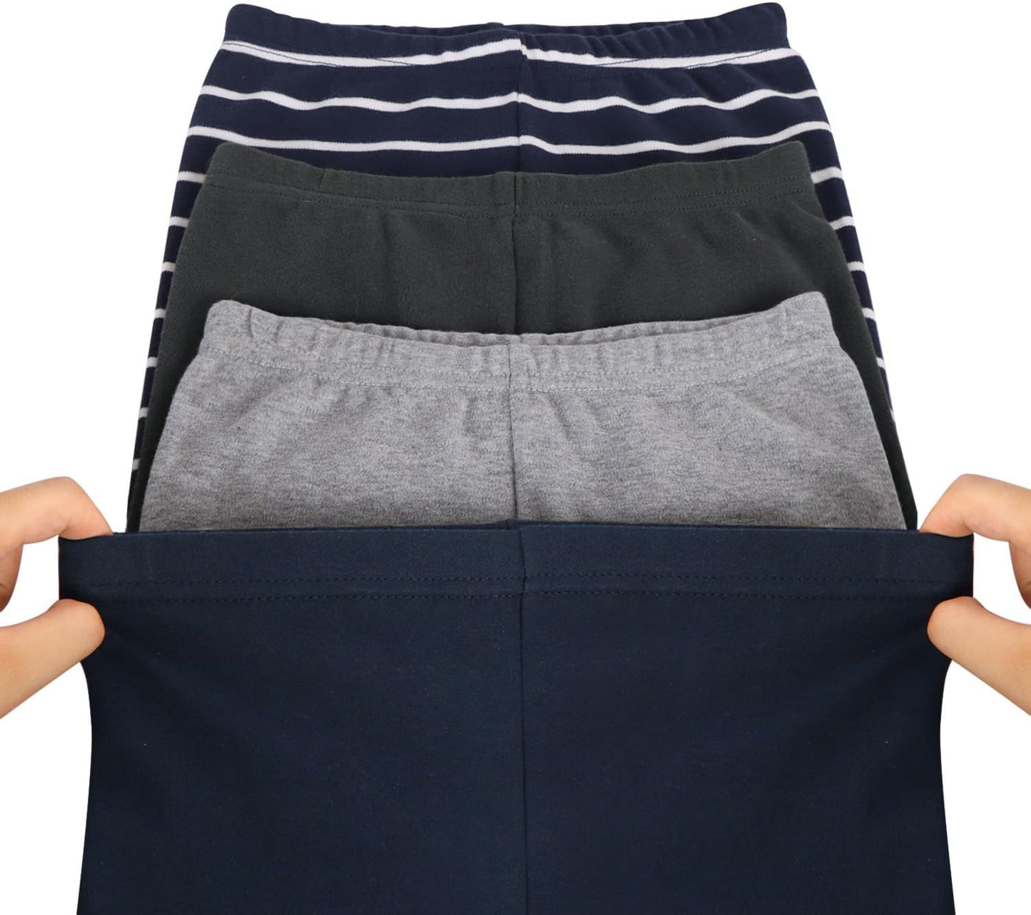 GLASH Kids Baby and Toddler Boys Cotton Pants, 4 Pack 2T-6Y Joggers Sweatpants for Boys