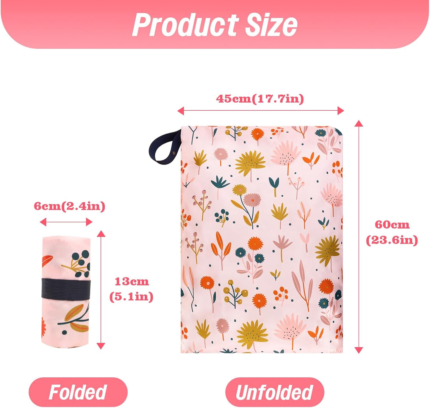 MissBoy Laundry Bags, 2 Pack Waterproof Travel Laundry Bag, Reusable and Washable Dirty Clothes Storage Bag with Zip Closure for Home, Travel, Camping, Caravan, Dormitory, 24"x17"