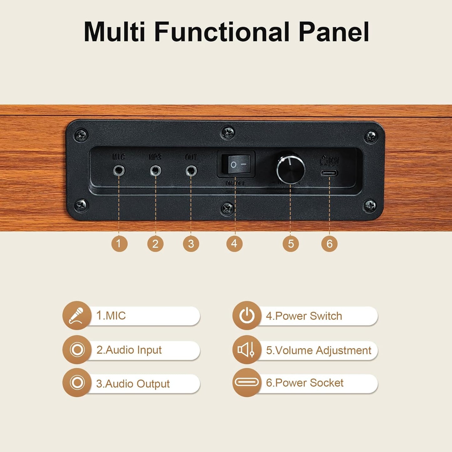 Kids Keyboard Piano, 37 Keys Digital Piano, Toddler Musical Instruments, Wooden Kids Piano with Bench, Toddler Piano for 3+ Girls and Boys, Brown