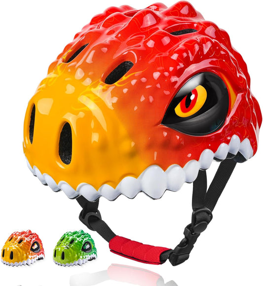 Toddler/Kids Bike Helmet Set for Boys Girls 3D Adjustable Kids Helmet Protective Gear Set Knee Elbow Wrist Pads and Multi-Sports Skateboard Scooter Cycling Roller Balance Bike