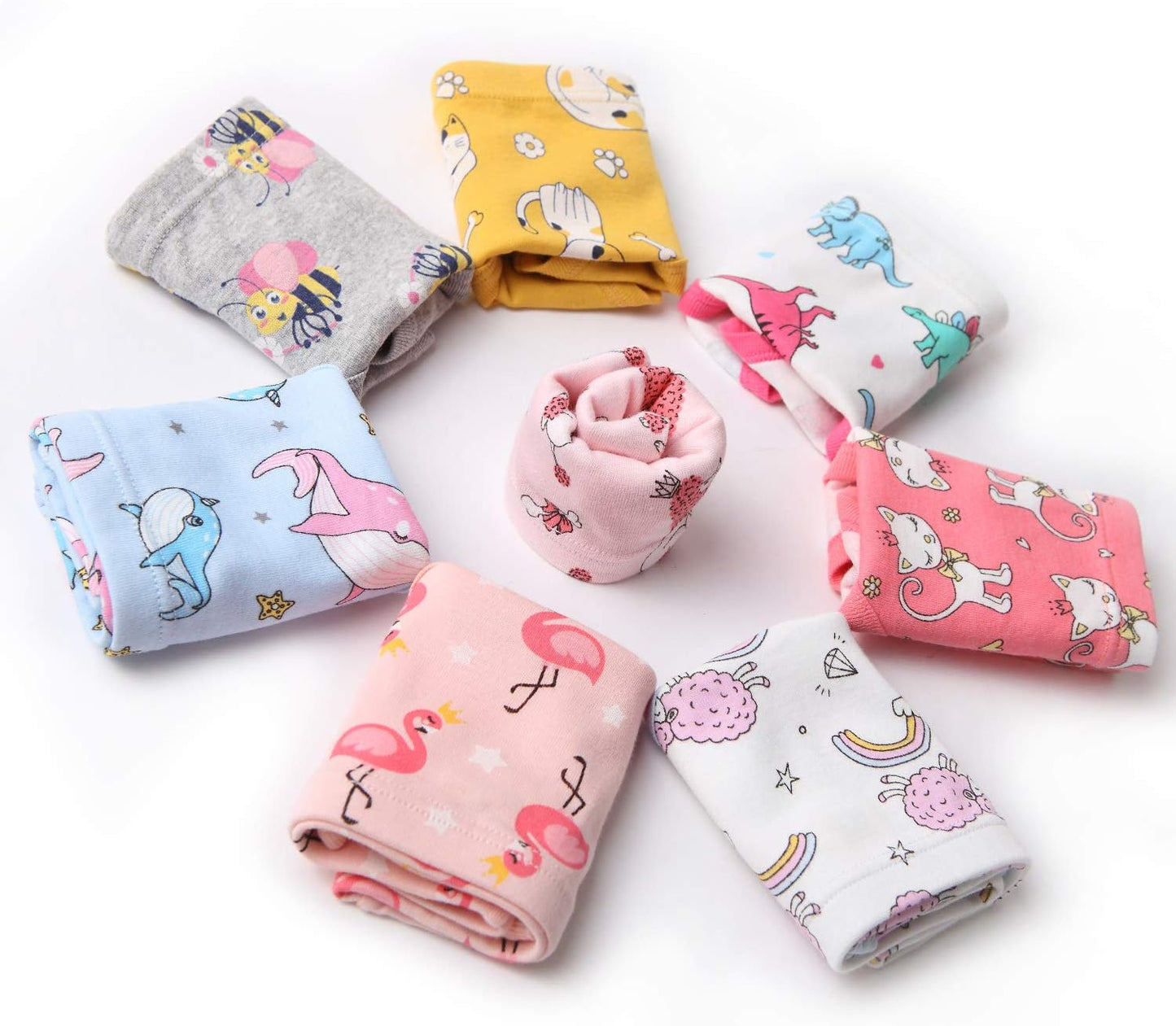 Girls' Cotton Brief Breathable Toddler Panties Kids Assorted Underwears 6-8 pieces