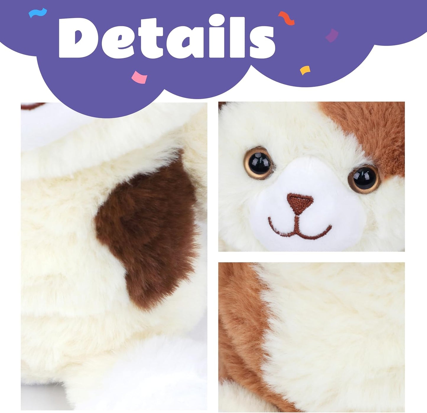 Cuteoy Talking Cat Repeat What You Say Musical Stuffed Animal Shaking Singing Plush Toy Electric Interactive Animated Kitten Plushies Gifts for Kids Girls Boys