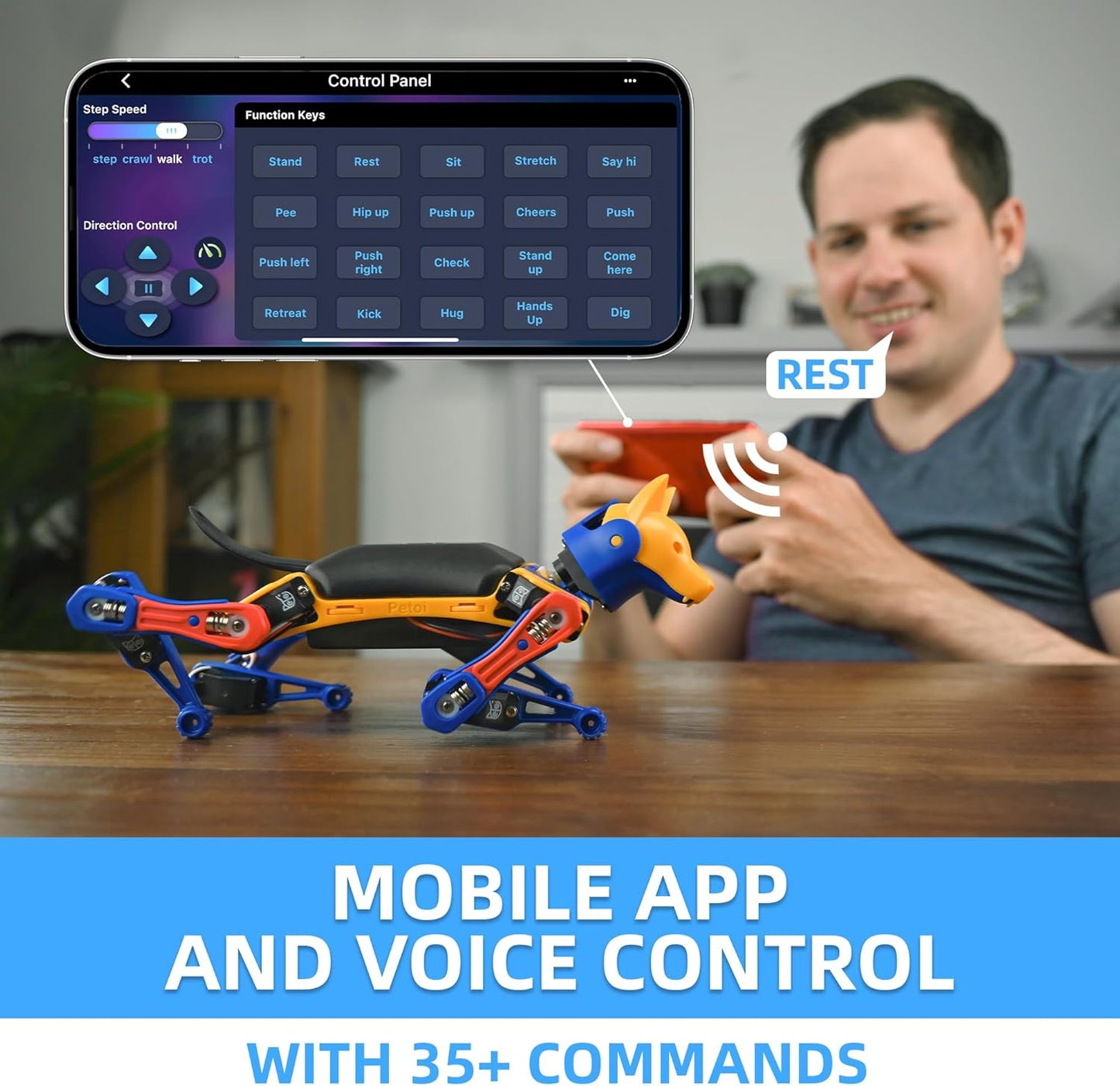 Robot Dog Bittle X (Construction) | Robotics Kit | App & Voice Control Smart Robot | Programmable Open Source Coding Robot Kit | STEM & Robotics Education for Teens, Coders, Geeks, & Students