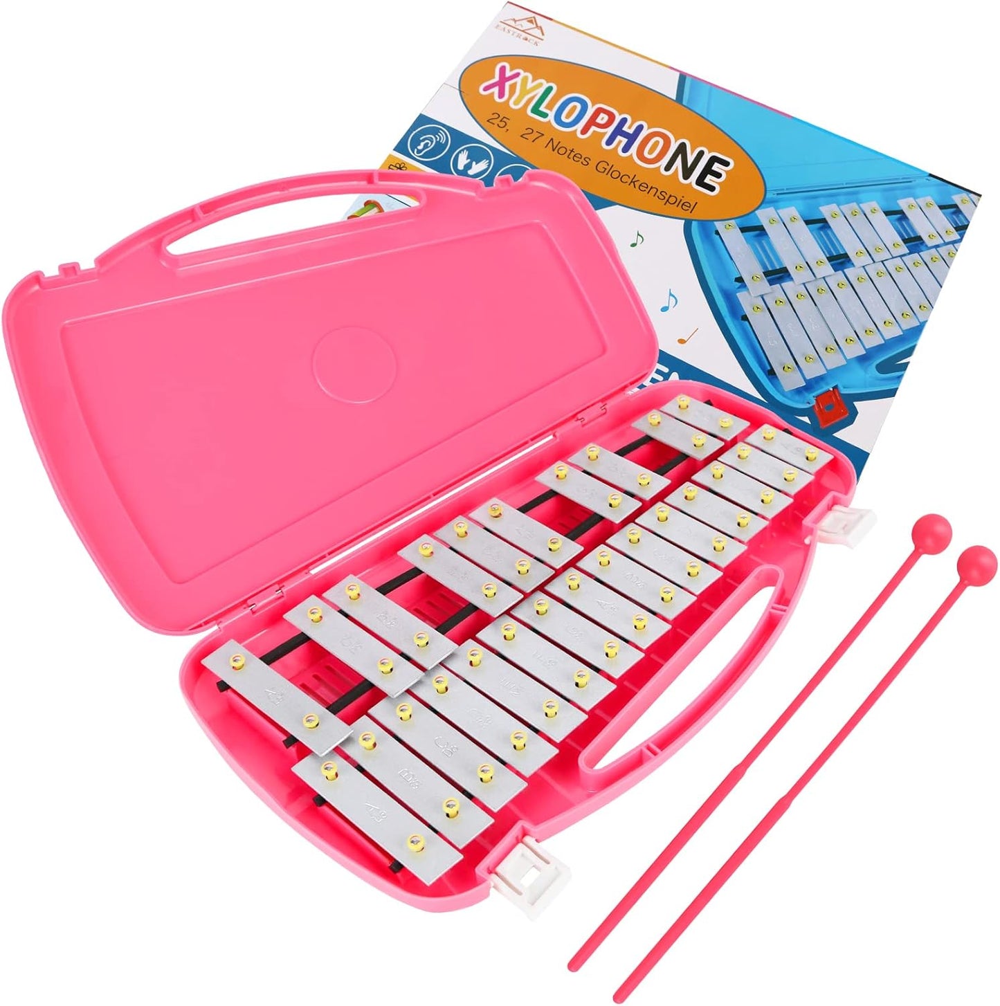 EASTROCK 25 Notes Glockenspiel Xylophone for Kids, Professional Music Teaching, Gifts