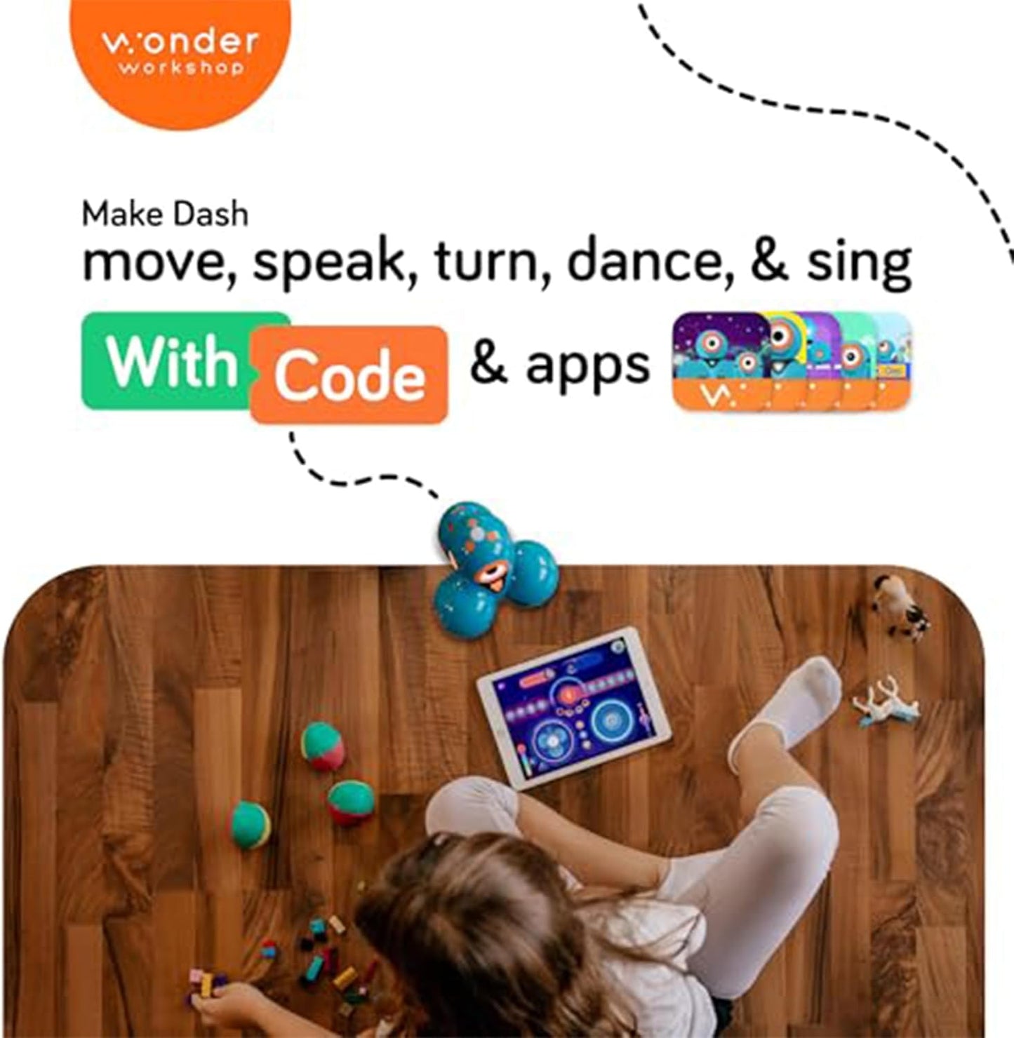 Dash Robot - Coding Robots for Kids 6+ - Voice Activated STEM Robot Toys - Interactive, Educational & Programmable