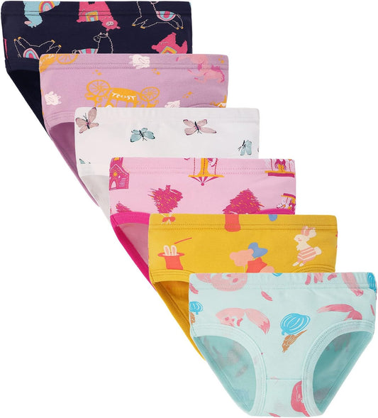 Boboking Soft Cotton Underwear Toddler Girls'Briefs Soft Undies