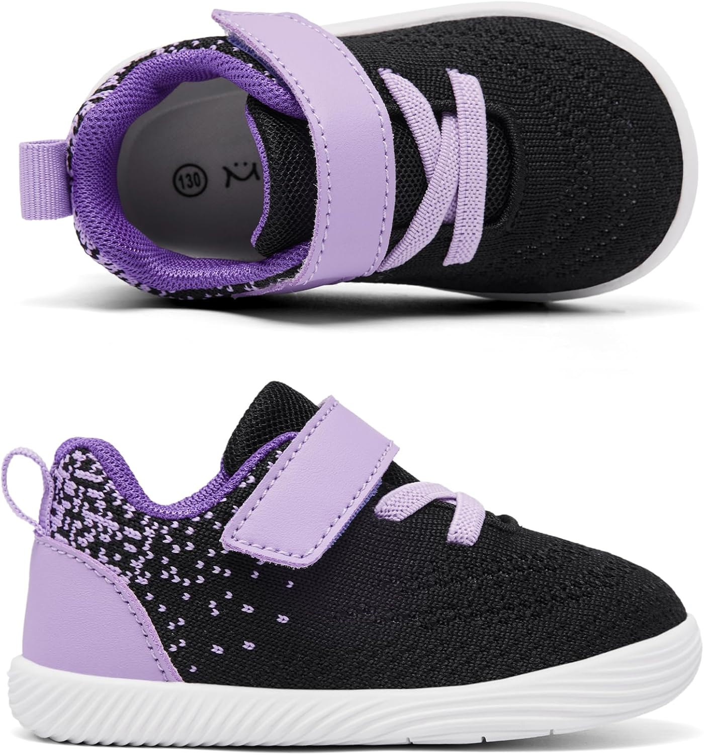 MORENDL Toddler Sneakers Baby Boys & Girls Barefoot Shoes Lightweight Breathable Walking Running Tennis Athletic Sport Shoes