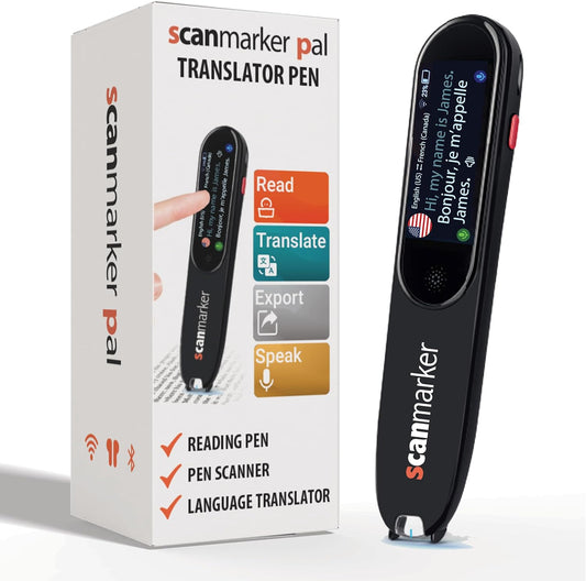Scanmarker Pal - Translation Pen & Reading Pen for Language Learners, Dyslexia & Learning Difficulties | Translator Pen for 100+ Languages