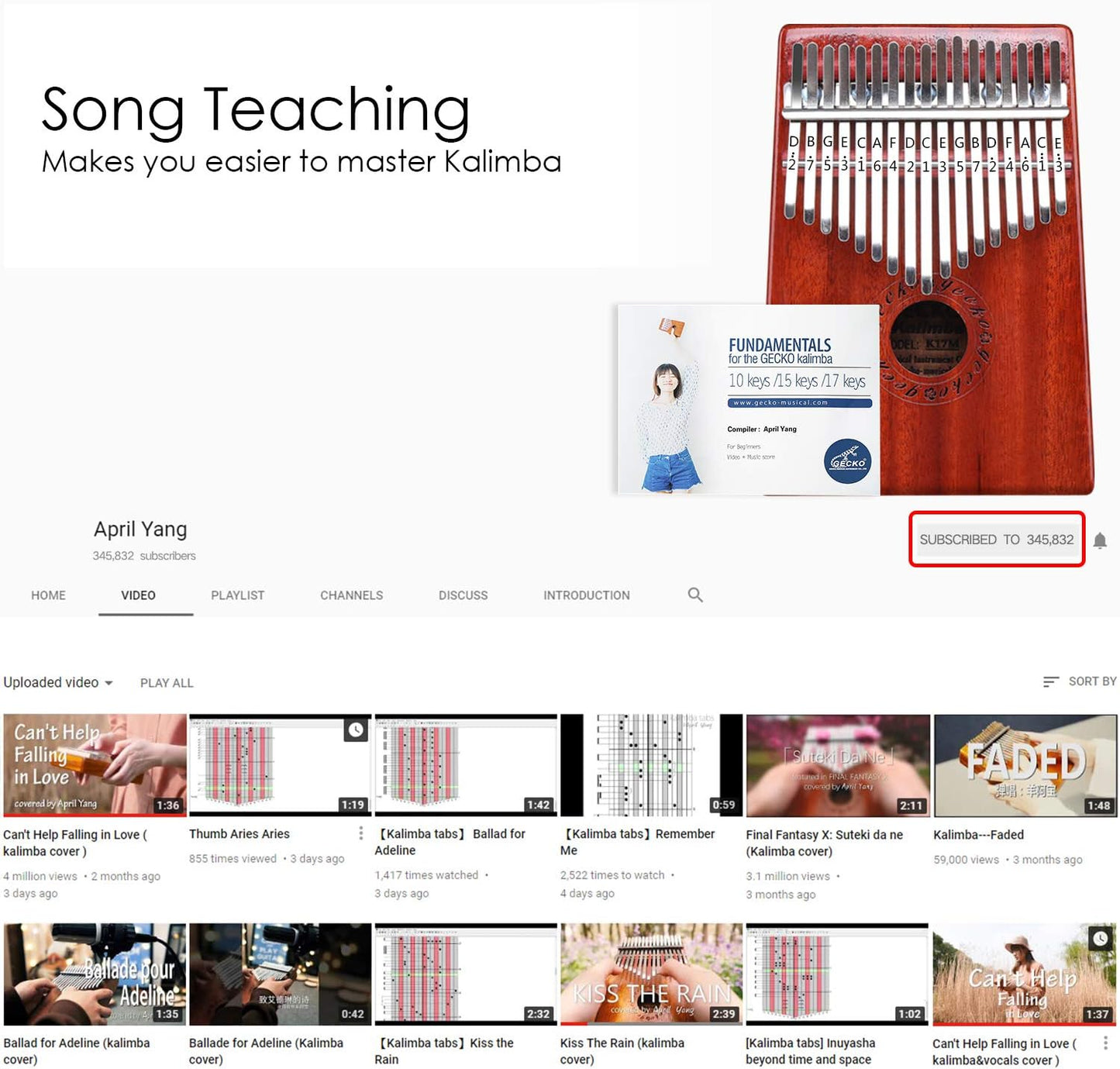 GECKO Kalimba 17 Keys Thumb Piano with Waterproof Protective Box, Tune Hammer and Study Instruction, Portable Mbira Sanza Finger Piano, Meditation Sound, Gift for Beginners and Professional