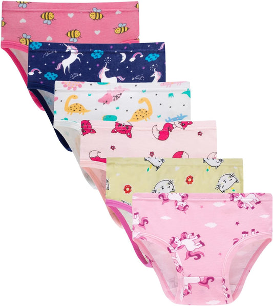 Hahan Girls Soft Panties Toddler Girls Cotton Underwear Kids Briefs