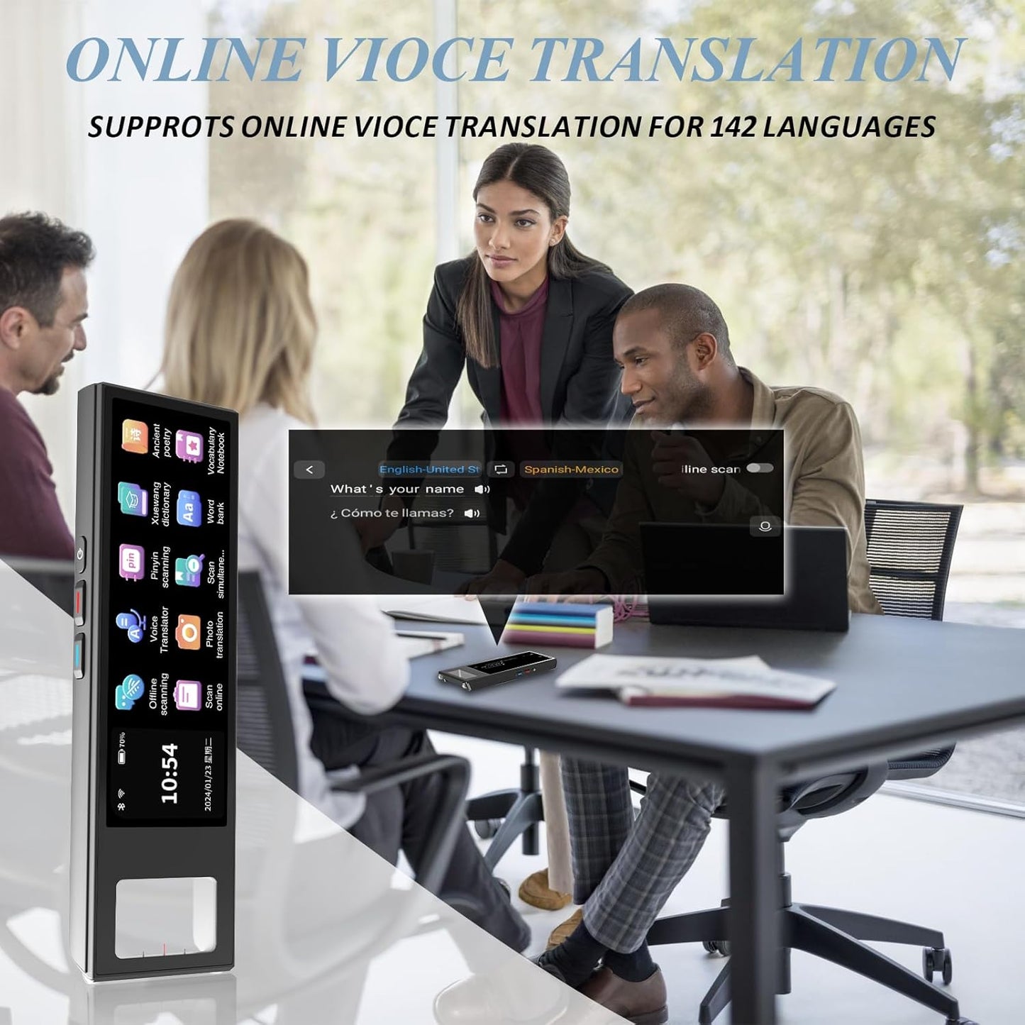 Translation Pen,Assistive Reading Pen for Dyslexia,142 Language Translator Pen,OCR Scanning Translation,Text to Speech/Online/Offline/Photo Translator,Language Learners,Travel, Business People ﻿