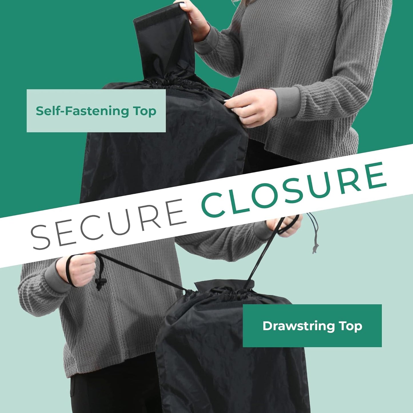 reperkid Umbrella Stroller Bag for Airplane Travel, Black and Green, 47" H x 15" W x 12" D, Fits Most Single and Double Umbrella Strollers – Premium Waterproof Cover, Adjustable Shoulder Strap