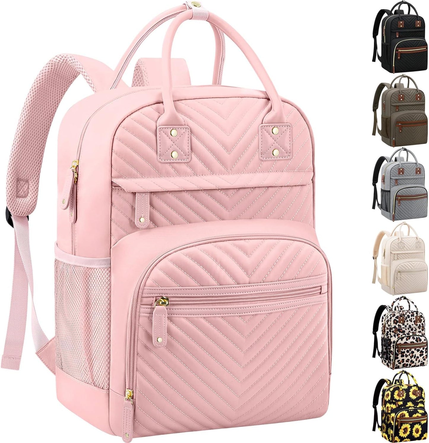 Diaper Bag Backpack Tote for Women Large Capacity, Baby Bag with Insulated Pockets Multifunctional Diaper Bags For Baby Girl Boy Waterproof Baby Bags For Boys Girls Maternity Bag Baby Pink