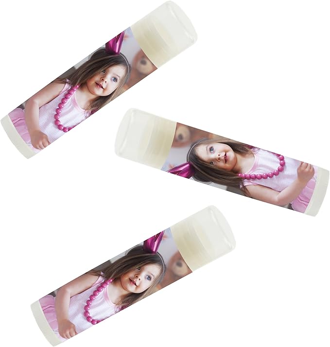 Andaz Press Bulk Photo Personalized Gift and Party Favors Collection, Lip Balm Favors, Custom Photo, 12-pack