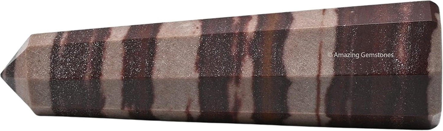 Amazing Gemstone Narmada Shiva Lingam Crystal Towers ~ Natural Healing Crystal Point Obelisk for Reiki Healing and Crystal Grid (3- Inch)