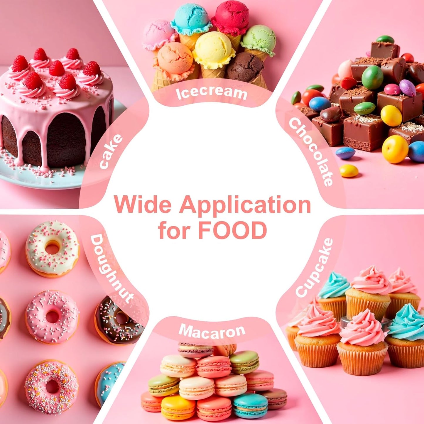 Oil Based Food Coloring for Chocolate 8 Colors Oil Edible Food Dye Set for Sugar Candy Melts Oil Royal Icing Dye for Backing Cookies Fondant Food Grade Color for Cake Decorating - 0.25 Fl. Oz/Bottles