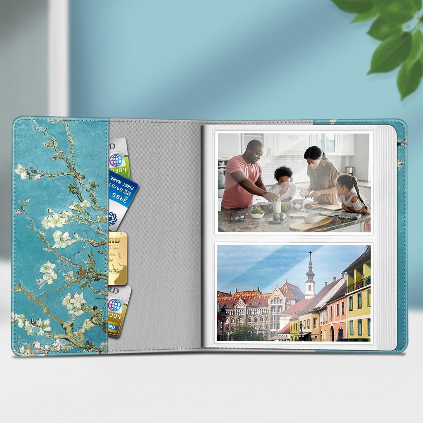 Fintie Photo Album for 4x6 Photos - 112 Pockets Vegan Leather Cover Memory Albums Book for Birthday Family Anniversary Vacation Pictures, Blossom