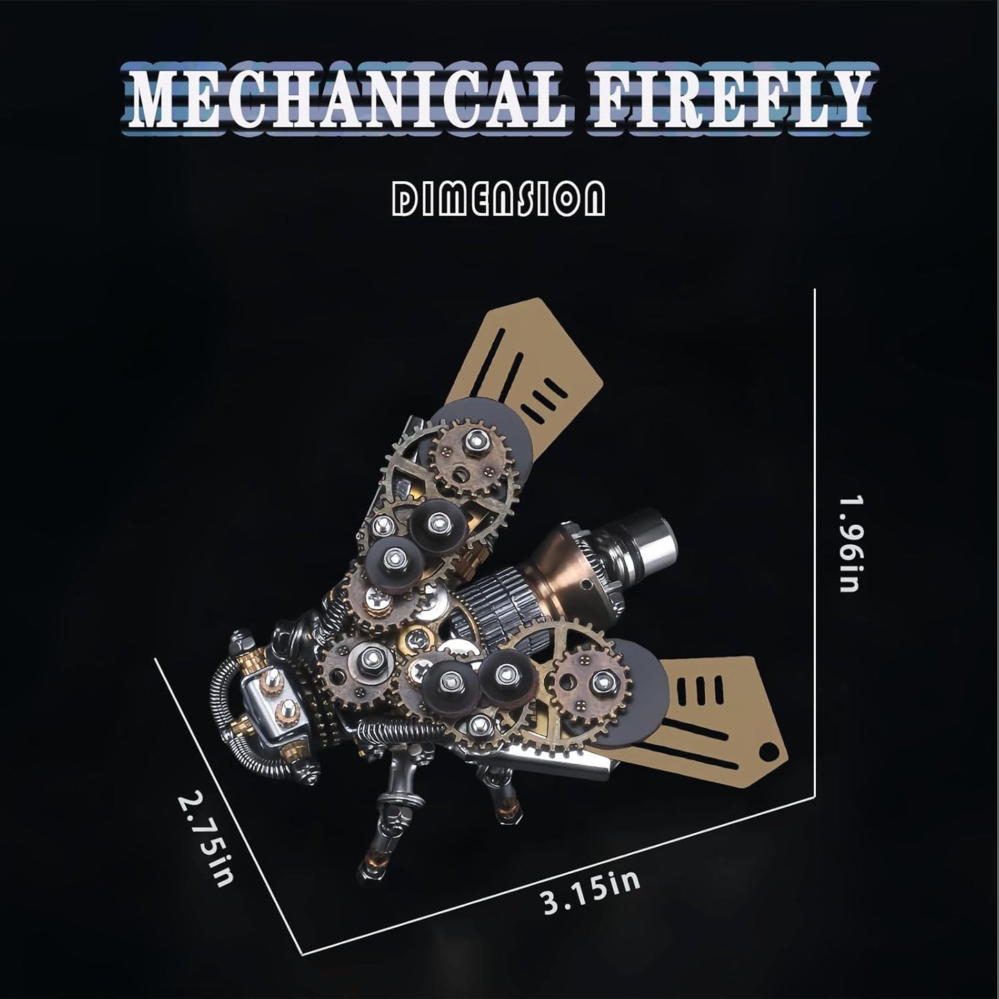 Adult 3D Metal Puzzle, Punk Insect Model Set, 3D Metal Puzzle Mechanical Insect Building Blocks, Fun DIY Assembly, high-end Men's Gifts.