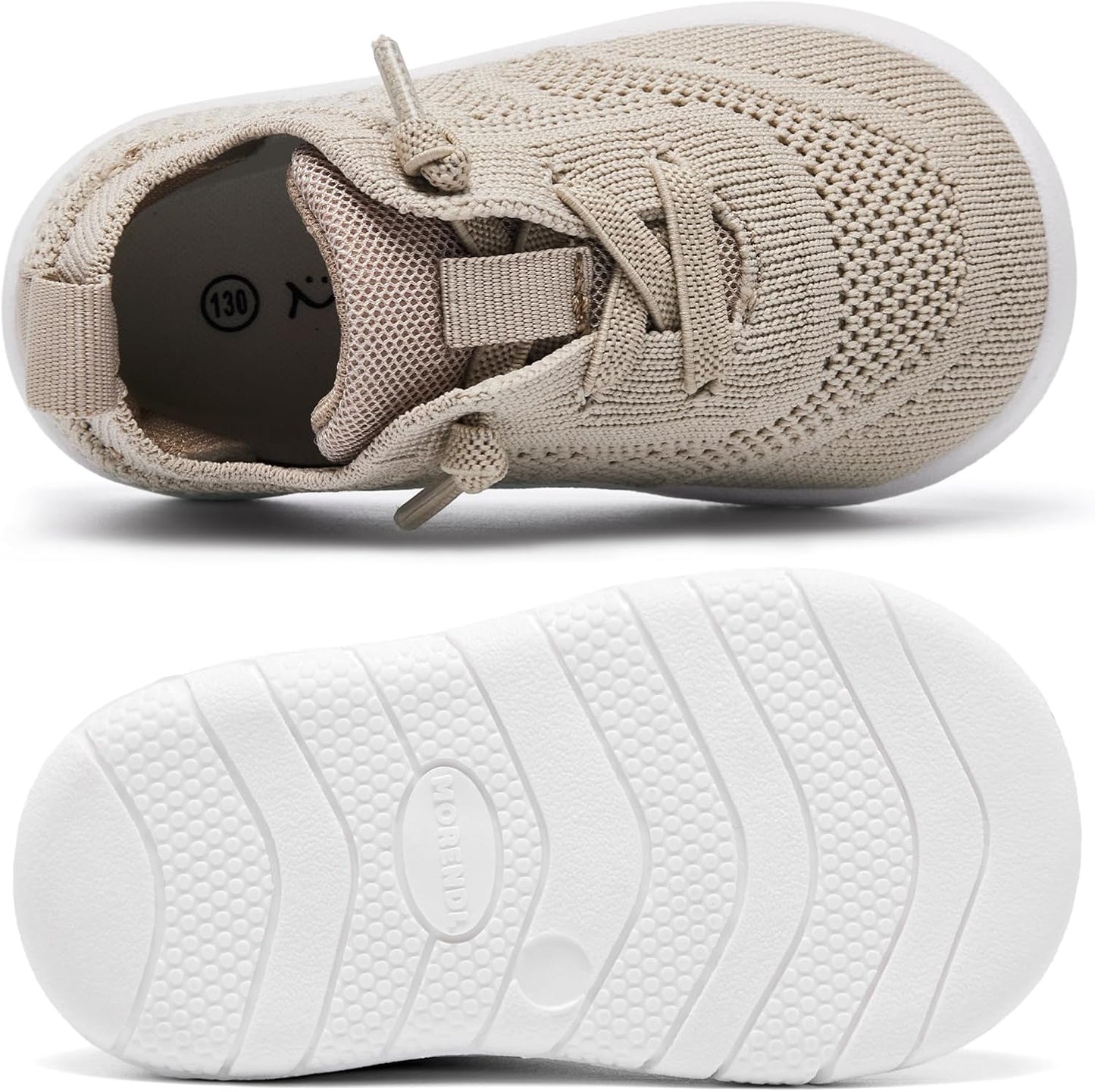 MORENDL Toddler Shoes Baby Walking Sock Shoes Infant Sneakers 0-4 Years Boy Girl Barefoot Tennis Shoe Non-Slip Brethable