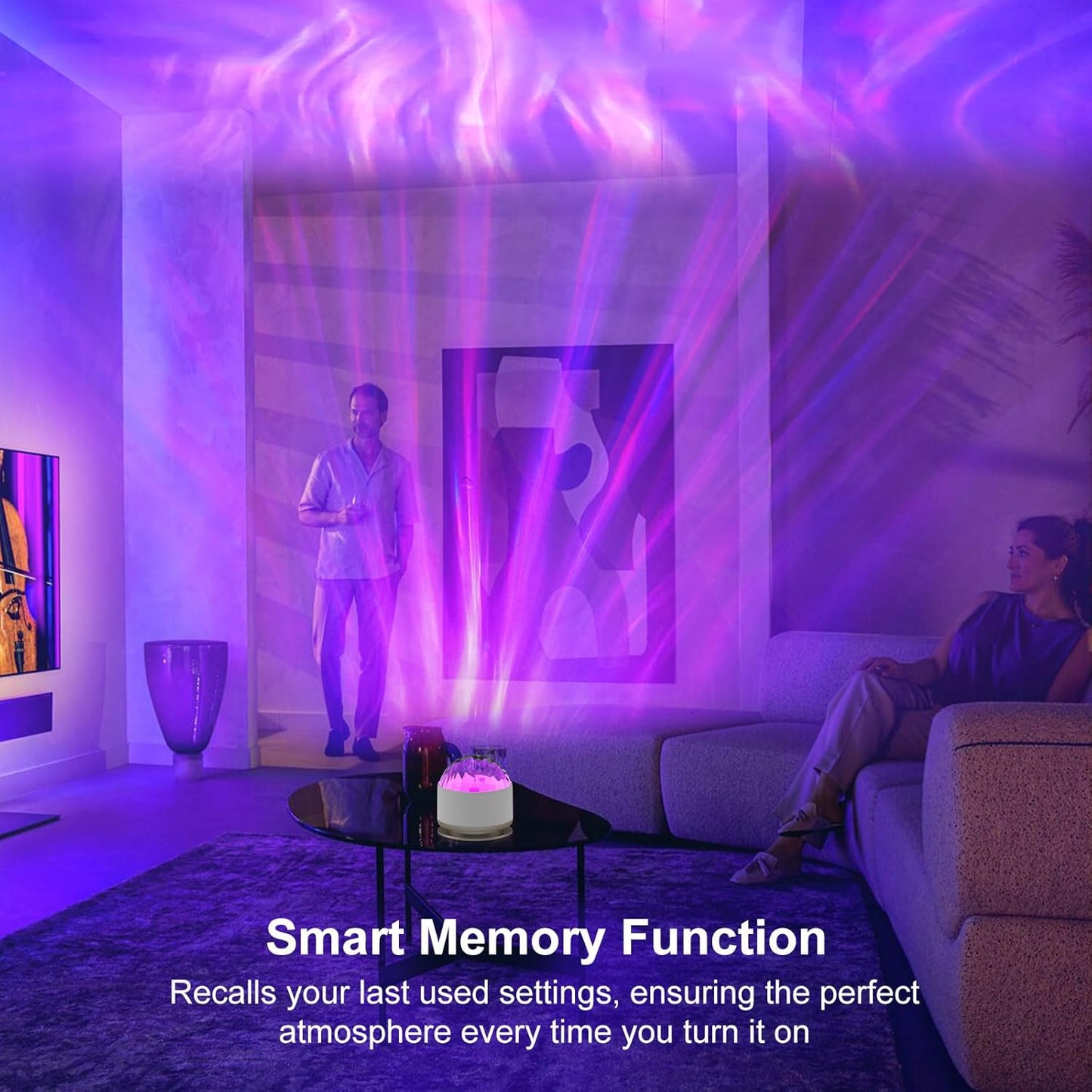 Northern Lights Projector, 16 Light Color Aurora Night Light Projector for Bedroom, Remote Galaxy Light Projector, Dimmable Mood Lighting with Memory Function for Playroom Kids Teen Girl Gift