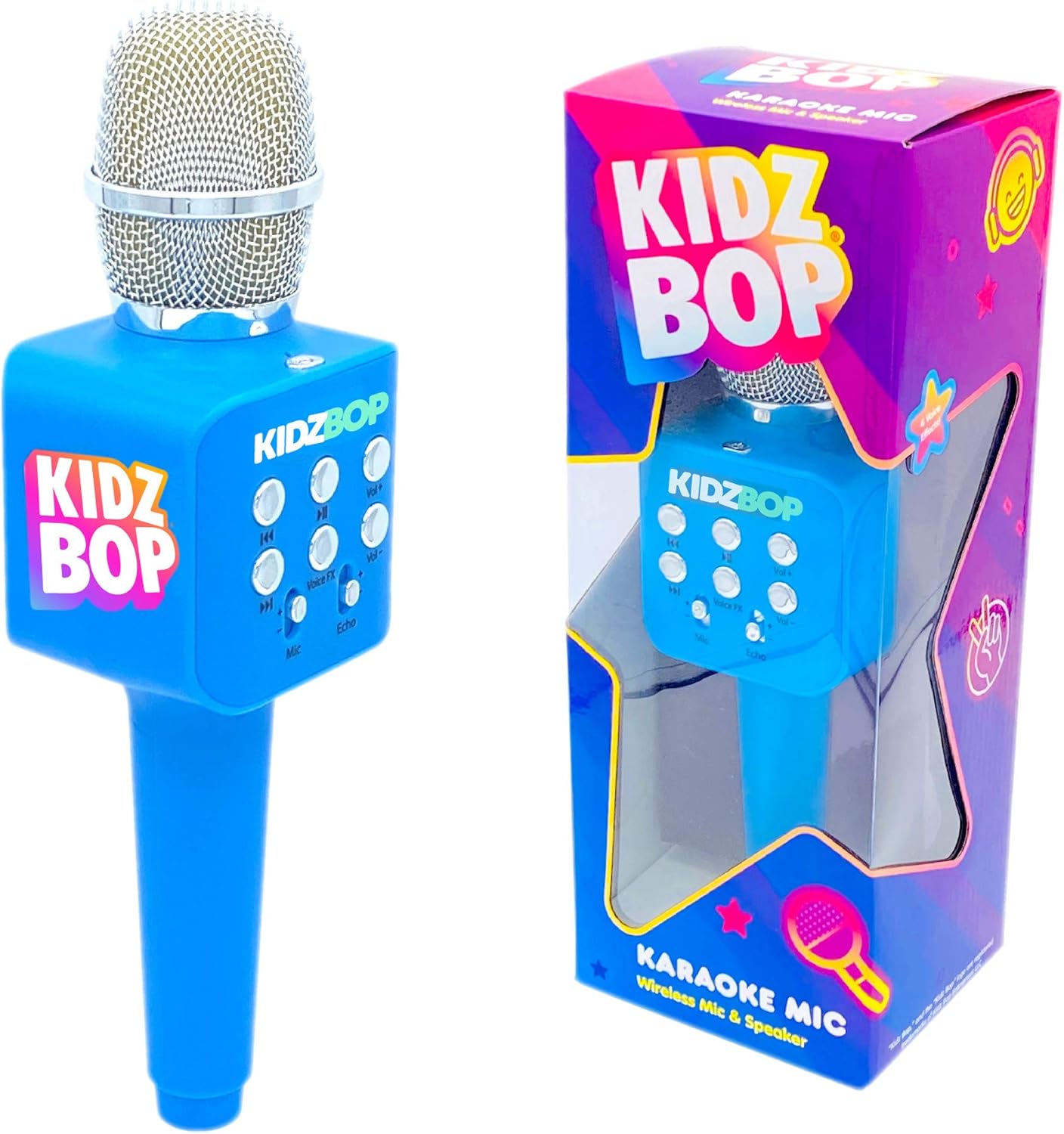 Move2Play, Kidz Bop Karaoke Microphone | The Hit Music Brand for Kids | Toy for Girls & Boys Ages 2, 3, 4, 5, 6, 7, 8+ Years Old | Gift & Birthday Present