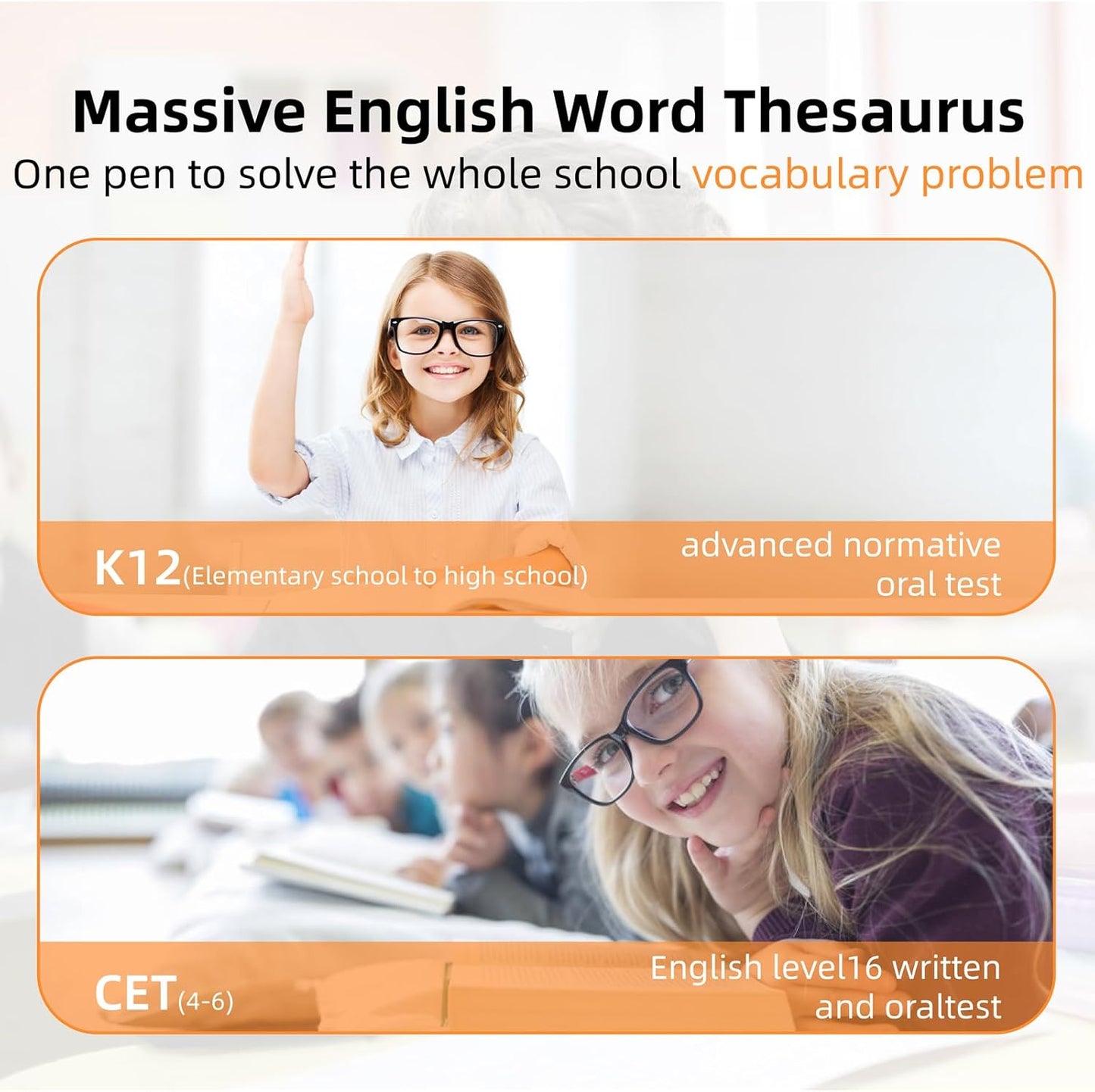 Translation Pen, OCR Digital Reading Pen with 112 Language, Translation Device with 3.69 Inch Touch Screen, Smart Pen for Instant Voice Translator for Study, Travel, Business