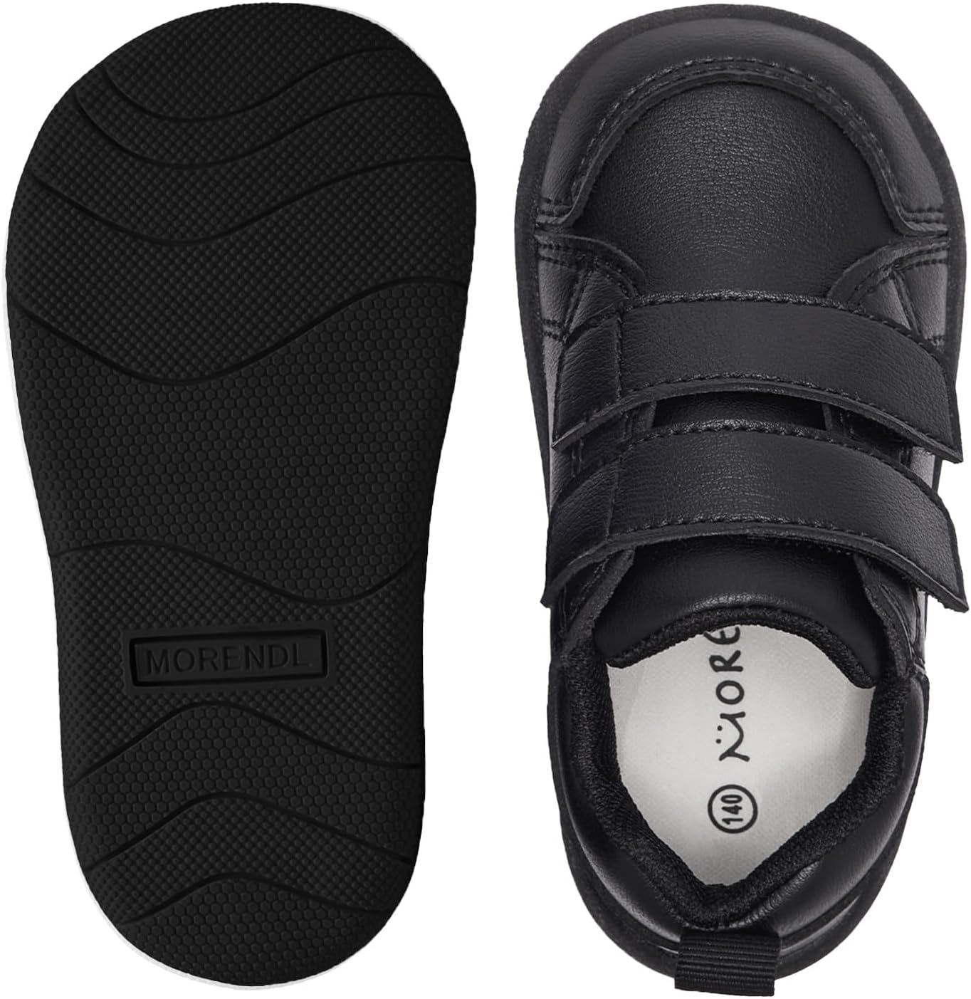 MORENDL Wide Toe Box Shoes Toddler Barefoot Shoes Baby Walking Shoe Boy Girl Non-Slip Zero Drop Minimalist Sneakers Comfort Tennis Outdoor Activities