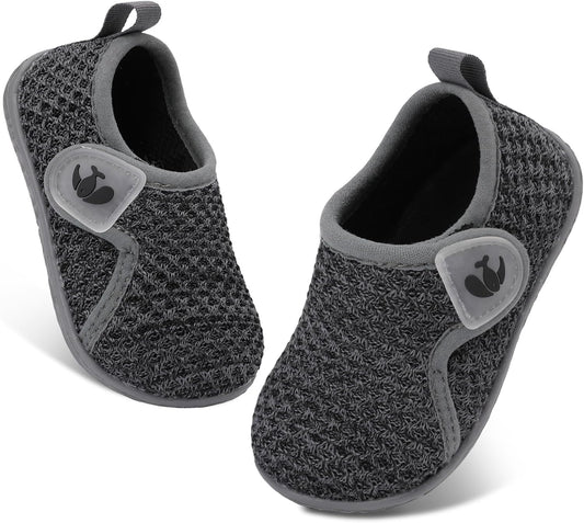 FEETCITY Baby Boys Girls First Walking Shoes Infant Sneakers Crib Shoes Breathable Lightweight Slip On Shoes
