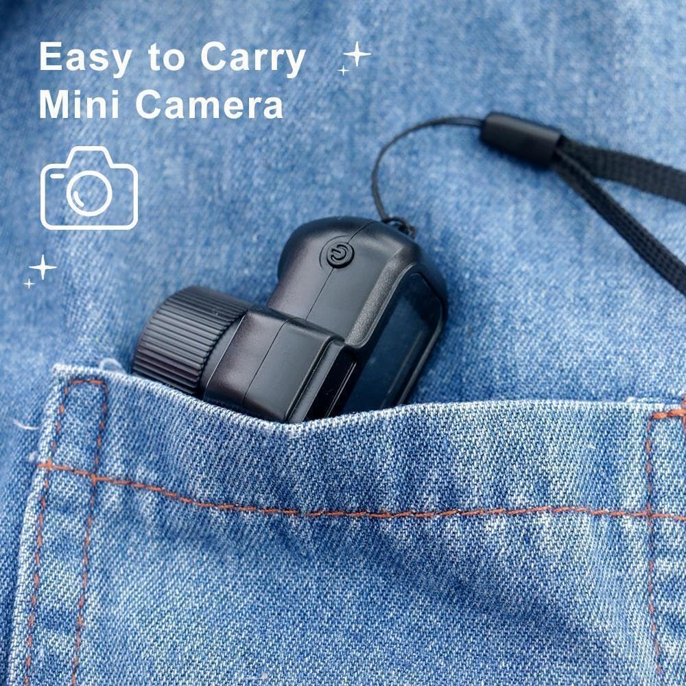 Keychain Camera, World's Smallest 1080P Hd Mini Camera llavero,Keychain Photo/Video Camera, Retro Portable Mini，100 Mins Battery Life, for Students, Kids (No Memory Card)