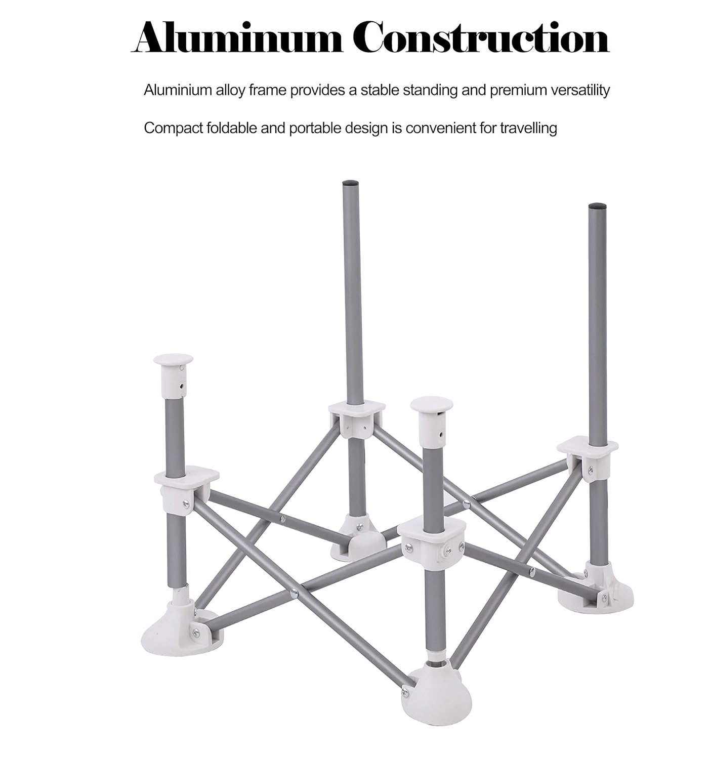 PandaEar Portable Baby Seat Travel| Compact Fold with Straps for Indoor/Outdoor Use| Great for Camping, Beach, Lawn |Toddlers, Kids, Boys, Girls (Without Placemat, White)