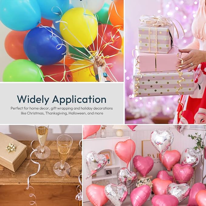 KMER LIFE Premium Light Blue Curling Ribbon, 1/5" Wide x 500 Yards Christmas Curling Ribbons for Gift Wrapping, Party Decoration, Balloon String, Ribbons for Florist Flower (1 Roll)