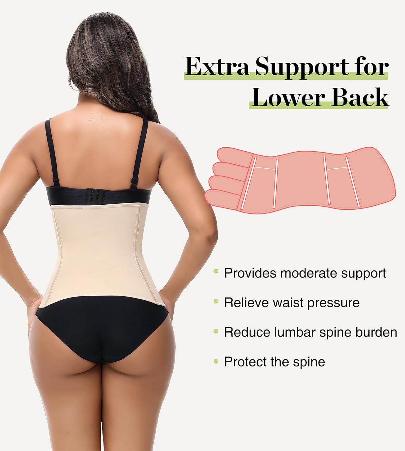 SHAPSHE Waist Trainer for Women Postpartum Recovery Wrap Waist Cincher Corset Shapewear Belly Band