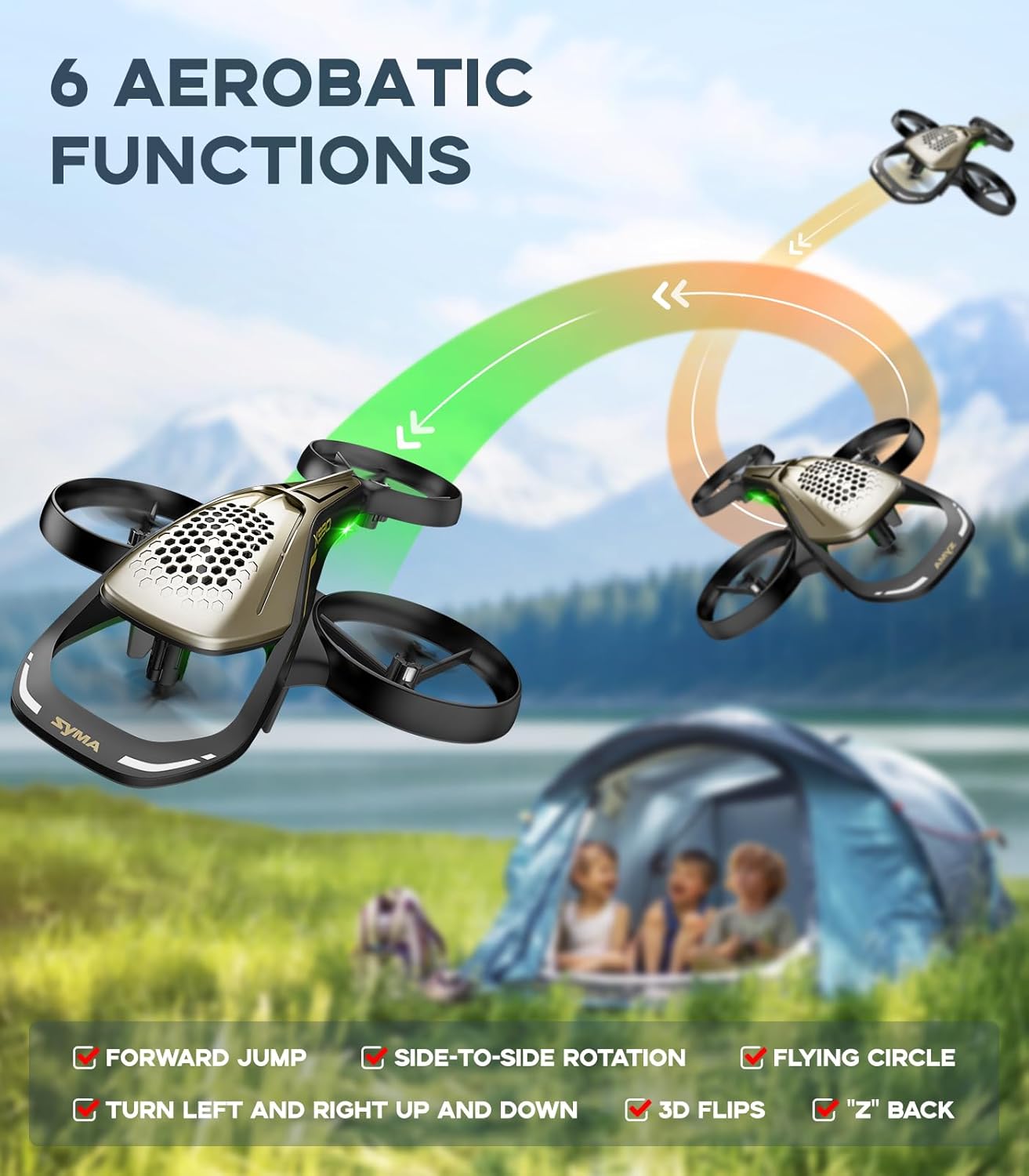 SYMA X990 RC Helicopter for Kids, Remote Control Helicopter with Amazing Stunt Tricks, 360° Propeller Protection, Altitude Hold & Gyro Stabilization, Perfect STEM Toy Gift for Boys and Girls