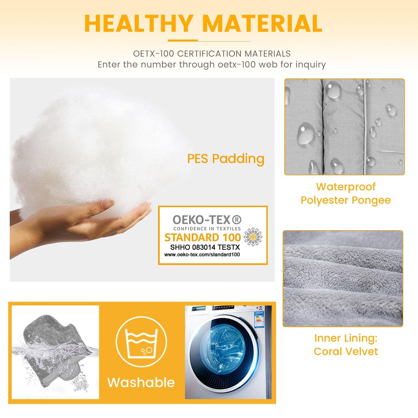 Orzbow Universal Stroller Footmuff, Winter Warm Baby Bunting Bag for Stroller - Cold Weather Zipper Strollers Sleeping Bag, Water-Repellent, Winter Essentials Must Have for Toddler Kids, Light Grey