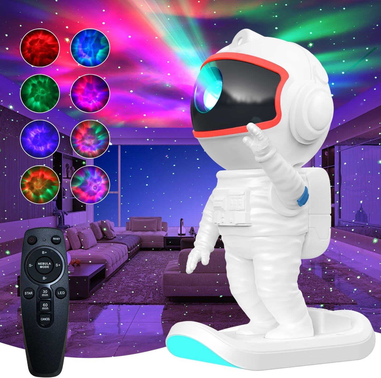 Star Galaxy Projector, Galaxy Night Light Projector for Bedroom with Remote Control & Timer, for Bedroom, Living Room and Home Theater