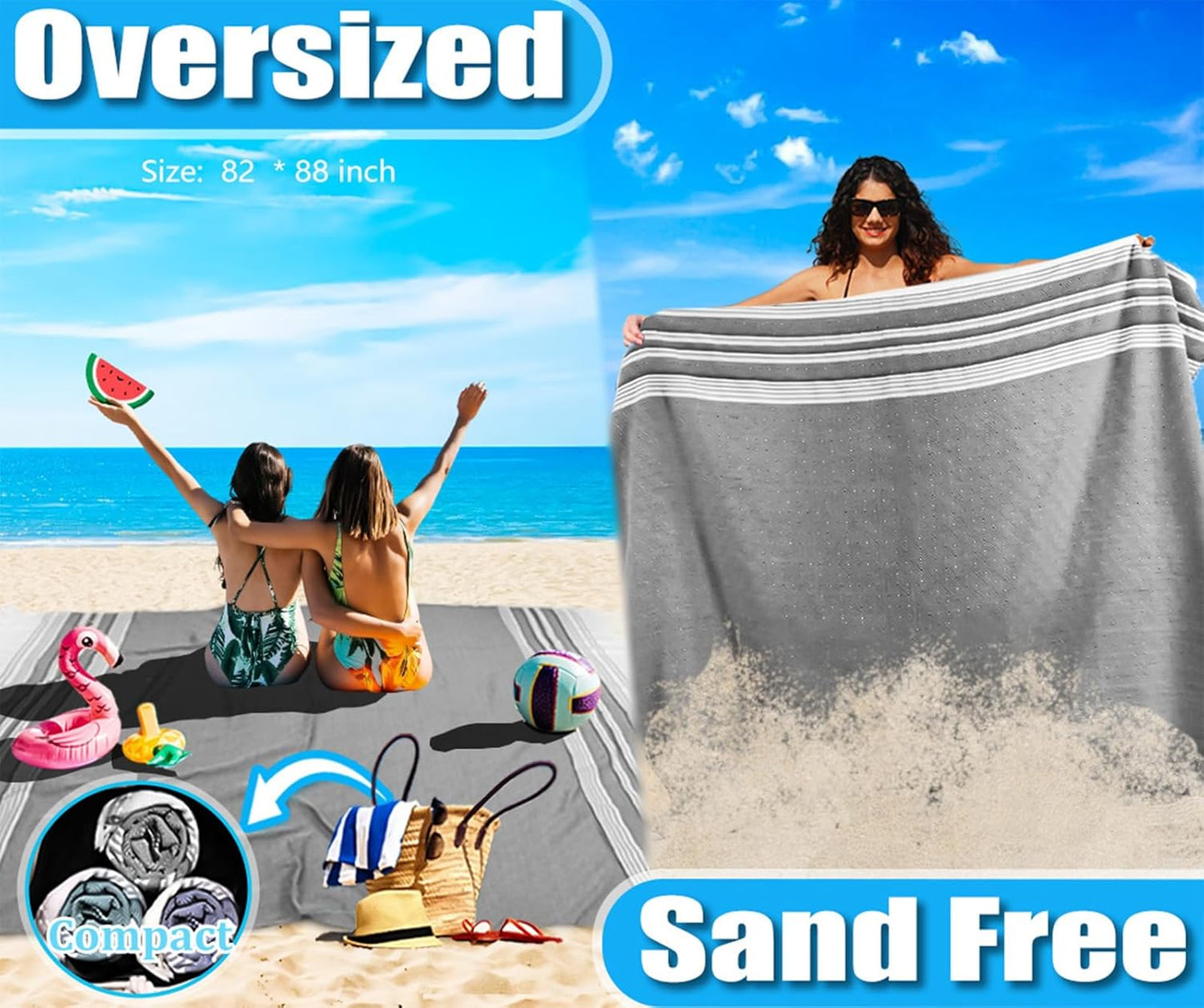 Oversized Turkish Beach Towel Blanket Cotton Giant XL Sandproof Towels Huge Linen XXL Extra Large Big Throw Quilt Blankets for Adults Cloud Travel Camping Glamping Accessories Essentials