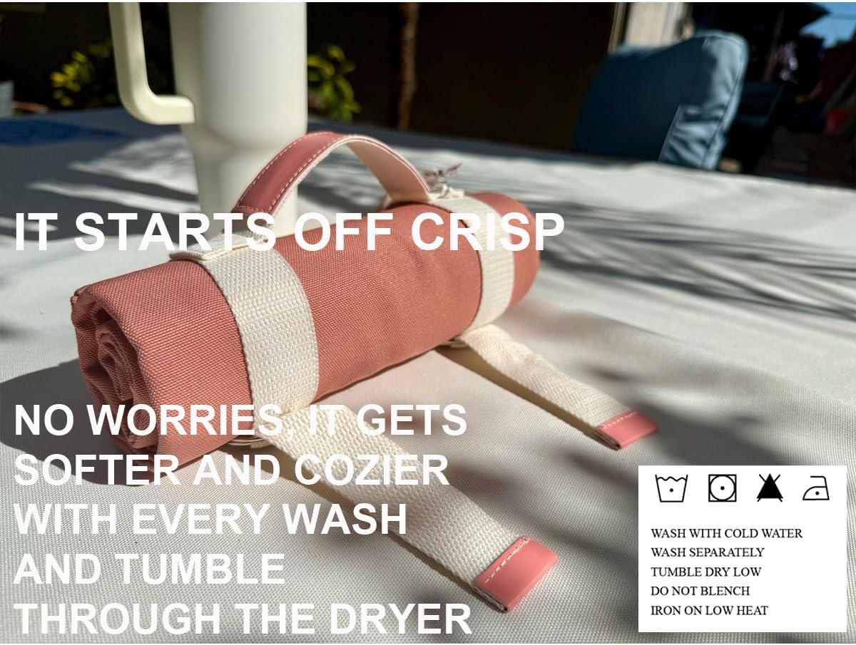 4’9” x 3’3” Compact Minimalist Water Resistant Canvas Mat,Kids/Single Use,Lightweight for Outdoor,Picnic,Beach