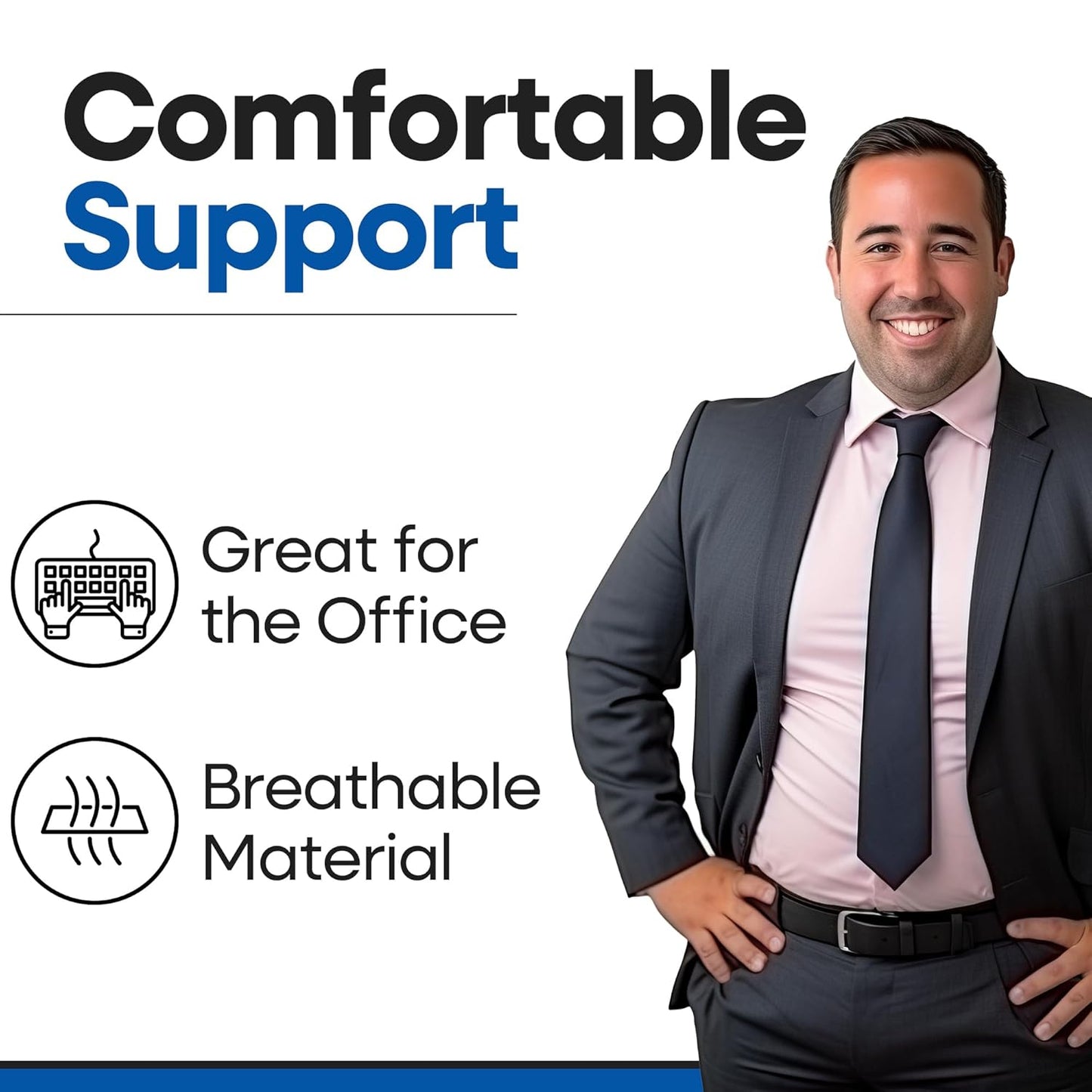 Plus Size Hernia Belt for Men & Women | Post Surgery Abdominal Binder Postpartum Belly Band Belly Wrap | Hysterectomy, Umbilical Inguinal Hernia | Belly Binder & Tummy Tuck | Fajas Para Hombres (XXXL)