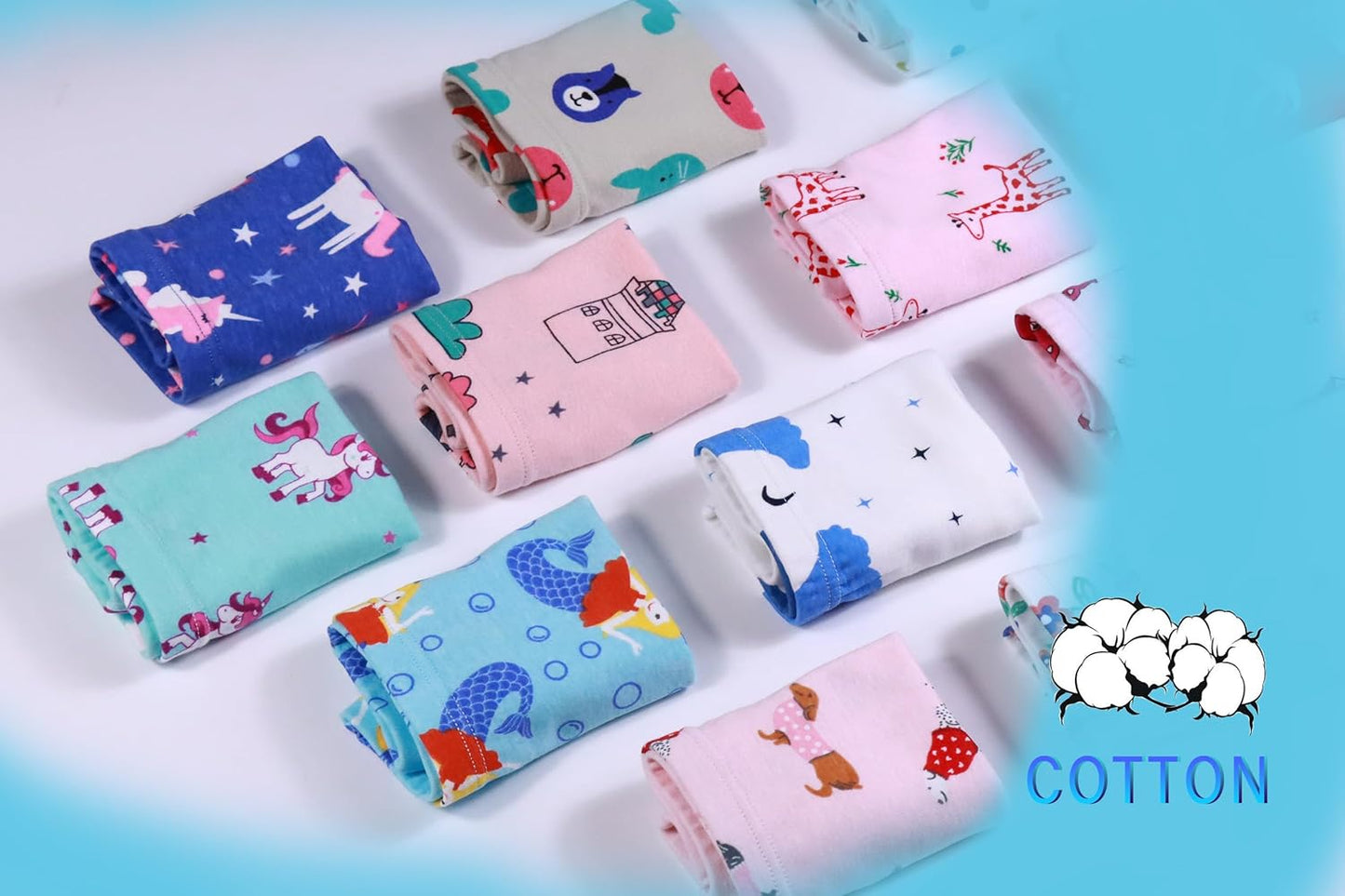 Boboking Soft Cotton Girls' Panties Boyshort Little Girls' Underwear Toddler Undies