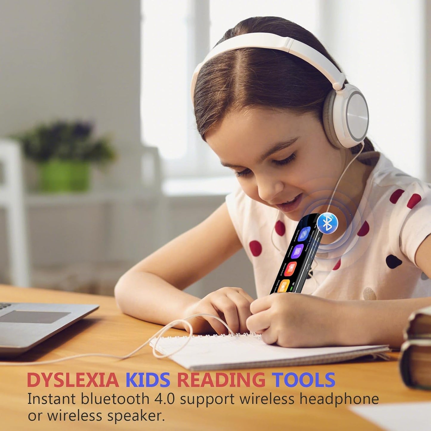 Translation Pen - Dyslexia Reading Tools for Kids, Text to Speech Scanning Pen, Support 130+ Languages Translator Pen for Language Leaners, Travel Business Offline Voice & Photo Translation