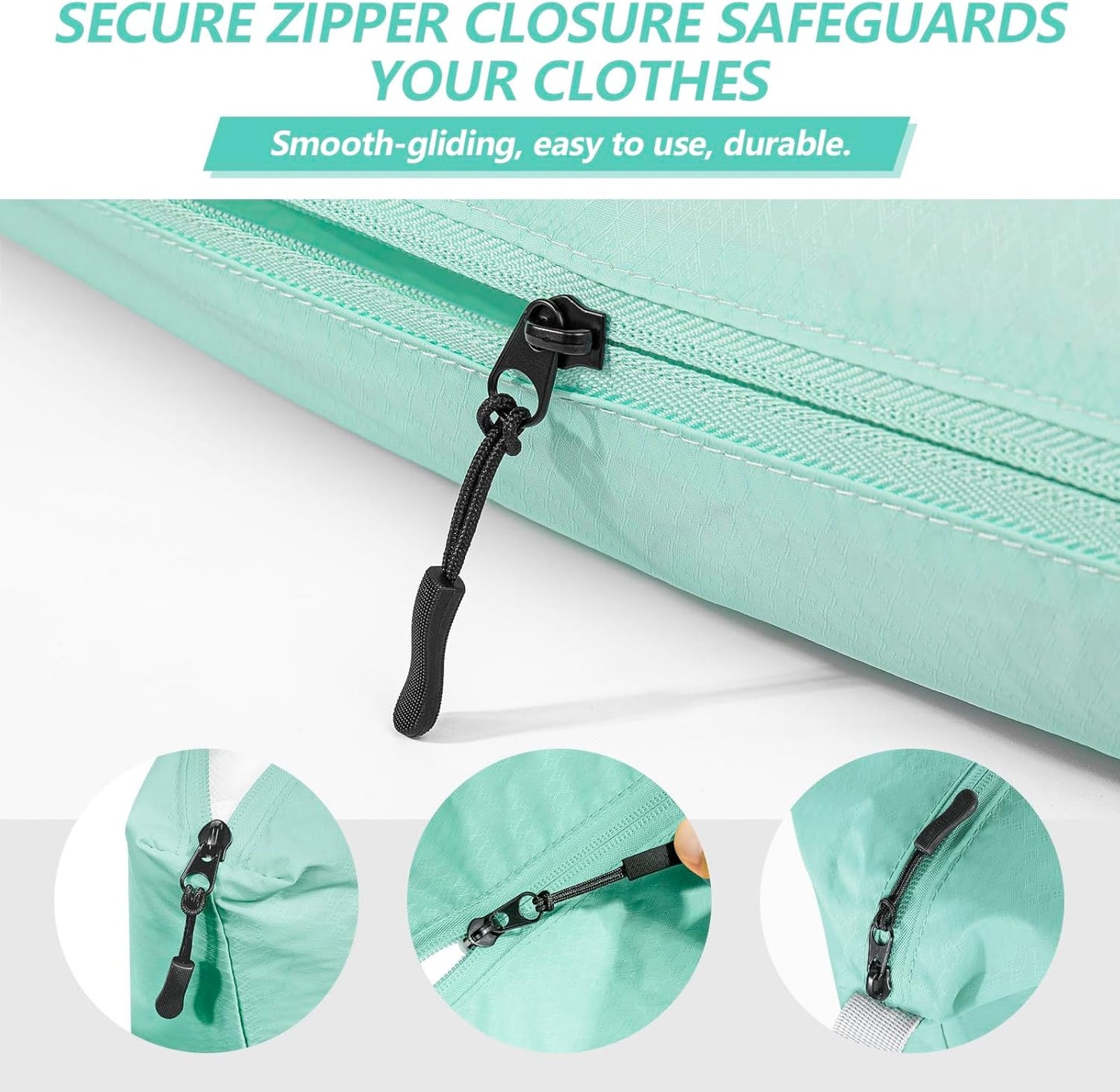 MissBoy Laundry Bag, Nylon Storage Bag for Dirty Clothes, Washable Laundry Bags with Zip for Travel Camping College Dorms, Lightweight Foldable Swimming Dry Wet Bag