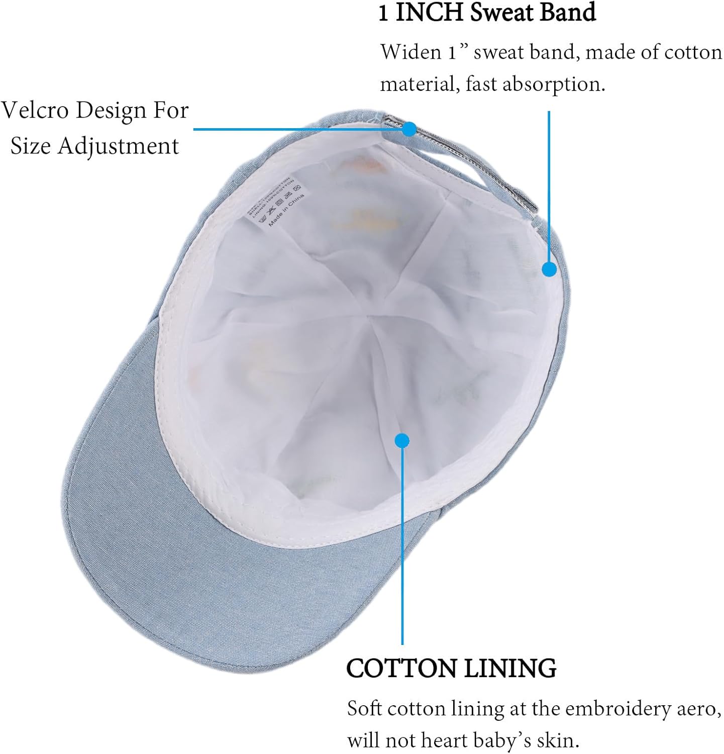 JANGANNSA Dinosaur Boys Girls Caps Embroidery Baby Baseball Caps Cotton Infant Toddler Kids Hat Spring Summer Autumn