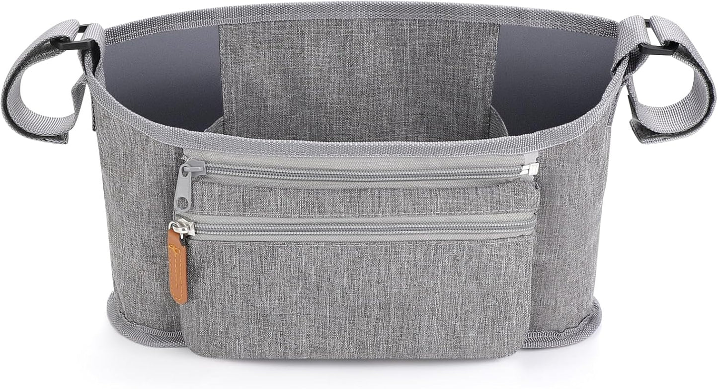 Accmor Universal Stroller Organizer with Detachable Phone Bag, Stroller Bag Caddy Organizer Stroller Accessories for Uppababy, Baby Jogger, Nuna, Doona, Britax Strollers