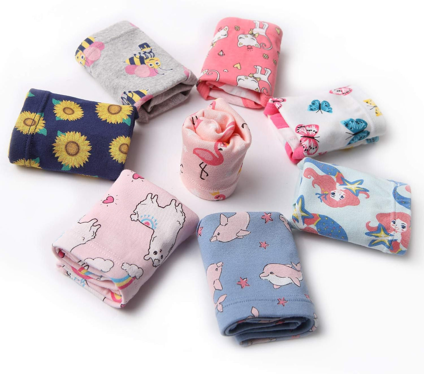 Girls' Cotton Brief Breathable Toddler Panties Kids Assorted Underwears 6-8 pieces