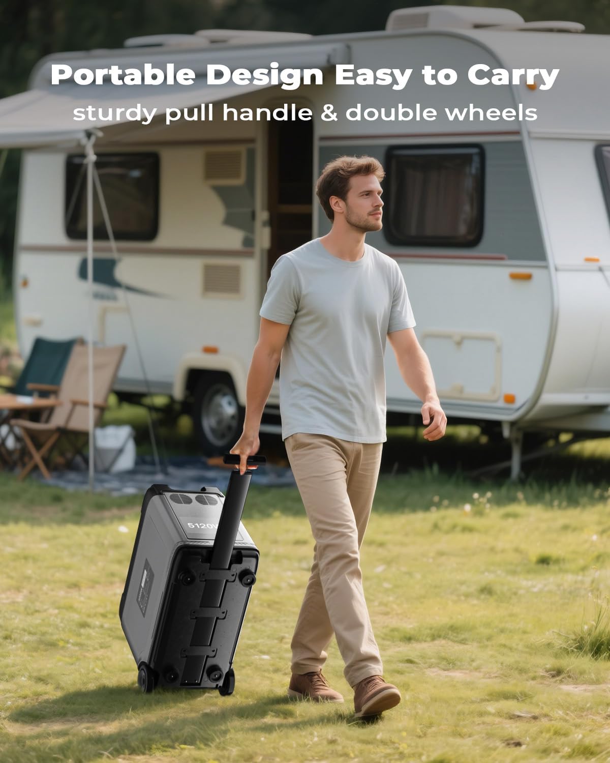 OUKITEL 5120Wh Large Capacity Solar Generator,Portable Power Station P5000 Pro With 400W Solar Panel, 5x3600W AC Output (5000W Surge),1000W MPPT Solar for Emergency, Home Backup, RV, Camping