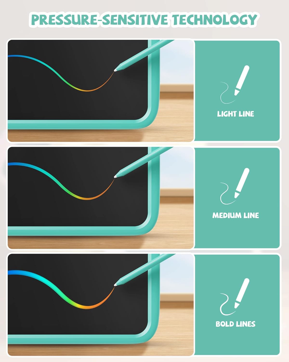 LCD Writing Tablet Dinosaur Toy for Kids,10 inch Doodle Board Drawing Pad Tablet with Lock Function, Erasable, Portable, Educational Learning Toy Gifts for 3 4 5 6 Years Old Boys Girls (Blue)